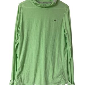 Nike Men's Green Long Sleeve Shirt